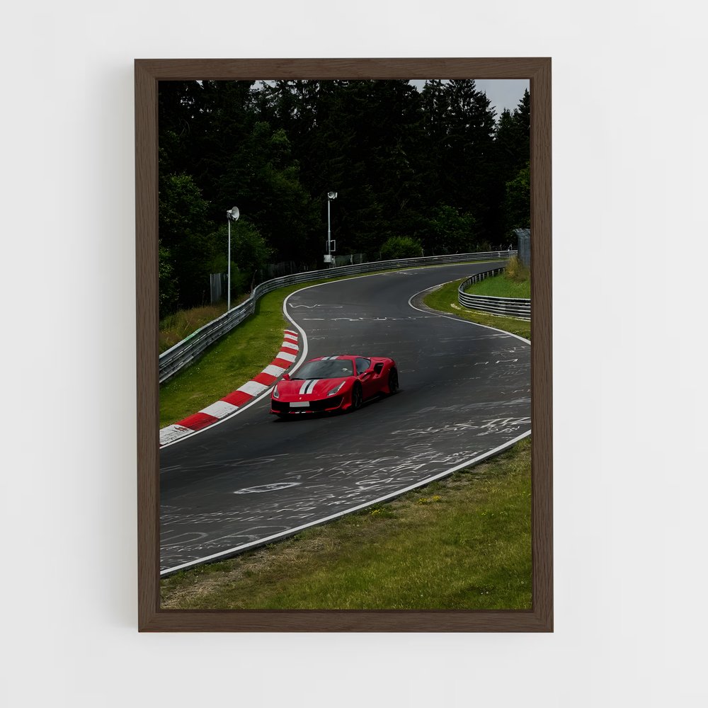 Poster Virage Rouge – affiche Dallara (vue 5)